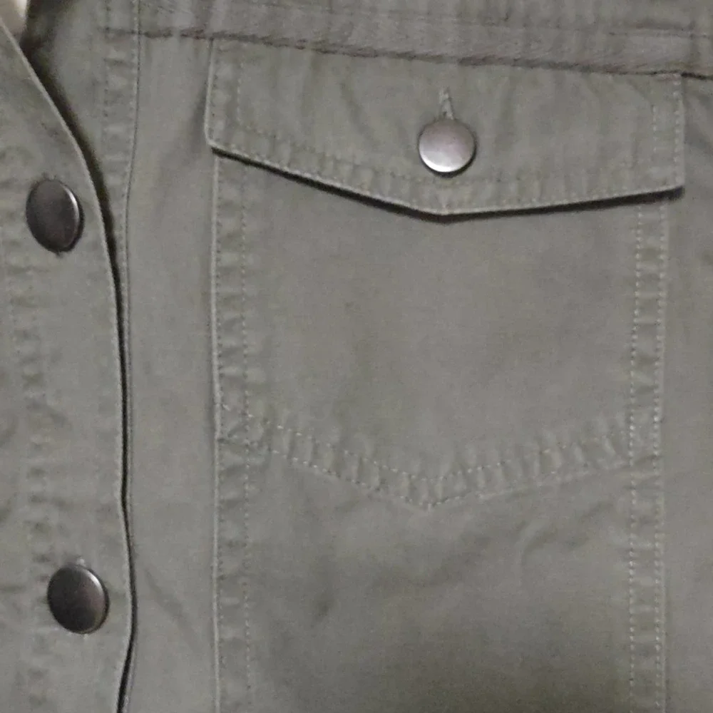 Jack by BB Dakota Ready For It Cotton Canvas Jacket Green Medium - Picture 5 of 10